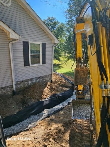 Yard Flooding Solution